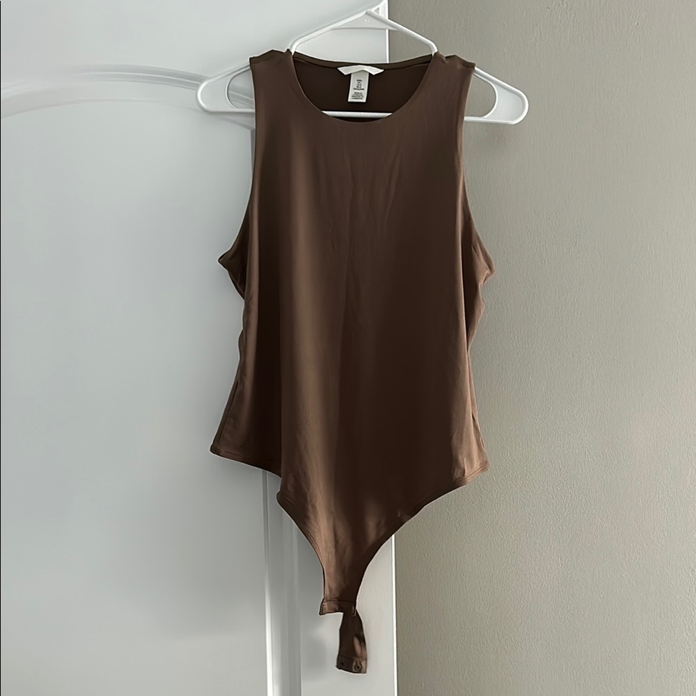 Brown Sleeveless Women's Bodysuit